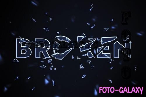 Smashed Glass Text Effect - 7517628