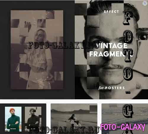 Vintage Fragments Effect for Posters - 7414985