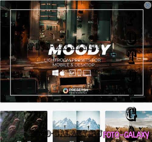 Dark & Moody Lightroom Presets Desktop & Mobile - RBGTN25