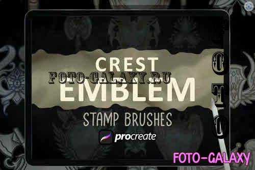 Crest Emblem Dansdesign Stamp Brush Procreate