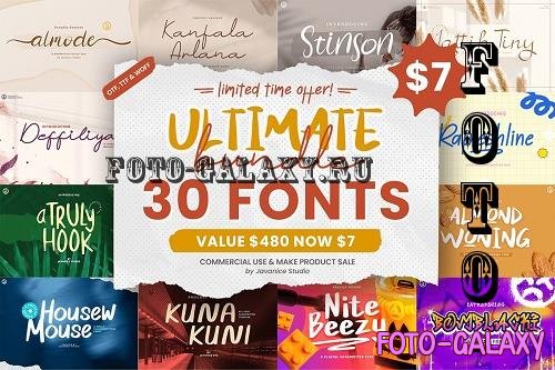 Ultimate Font Bundle - 30 Premium Fonts