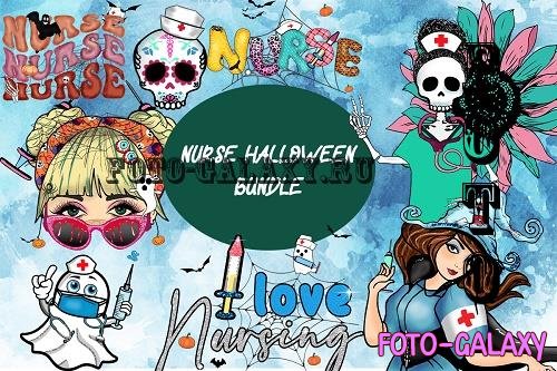 Halloween Nurse Design Bundle - 21 Premium Graphics