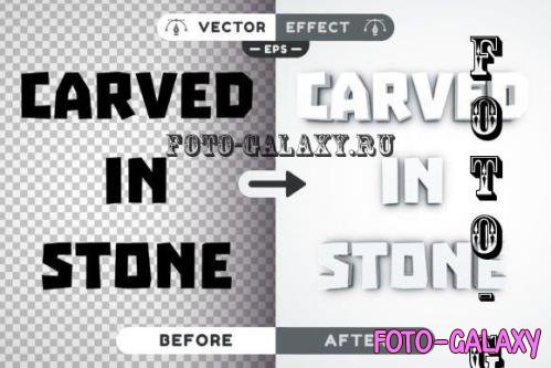 Carved In Stone Editable Text Effect - 7806480