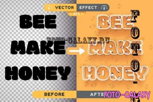 Bee Honey - Editable Text Effect, Font Style - 7806570
