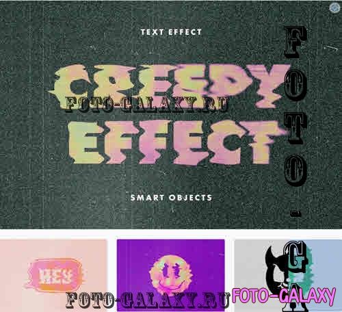 Creepy TV Text Effect - 7824084