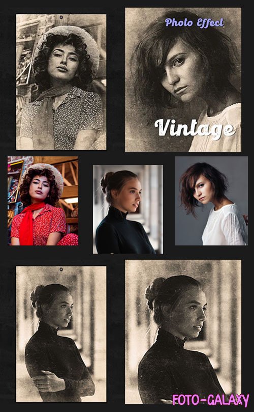 Vintage Photo Effect Overlays For Photoshop