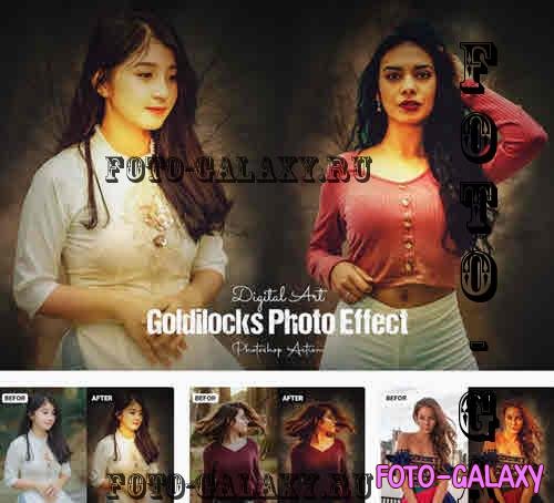 Digital Art Goldilocks Photo Effect - 5MQA2YT