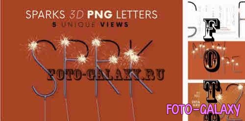 Sparks - 3D Lettering - 7824347
