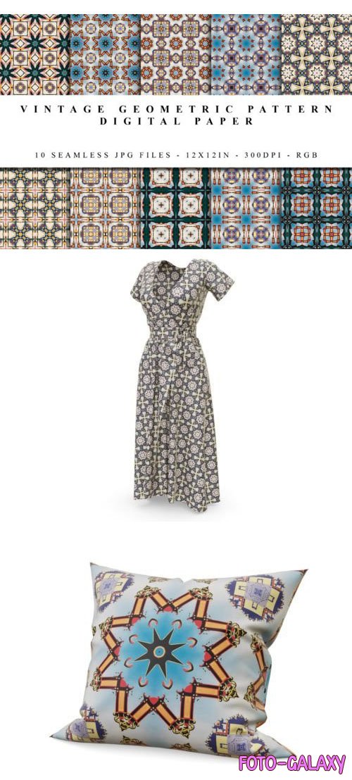 Vintage Geometric Patterns Collection