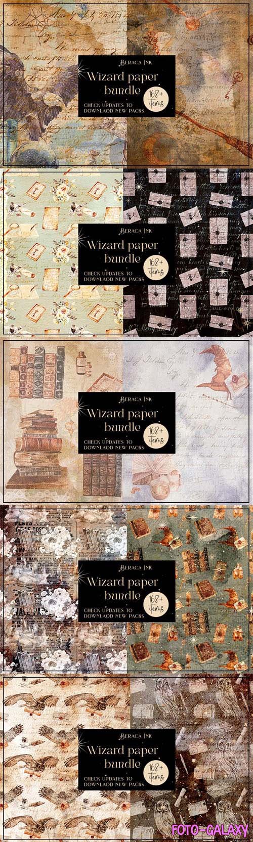 80+ Vintage Wizard Textures Bundle