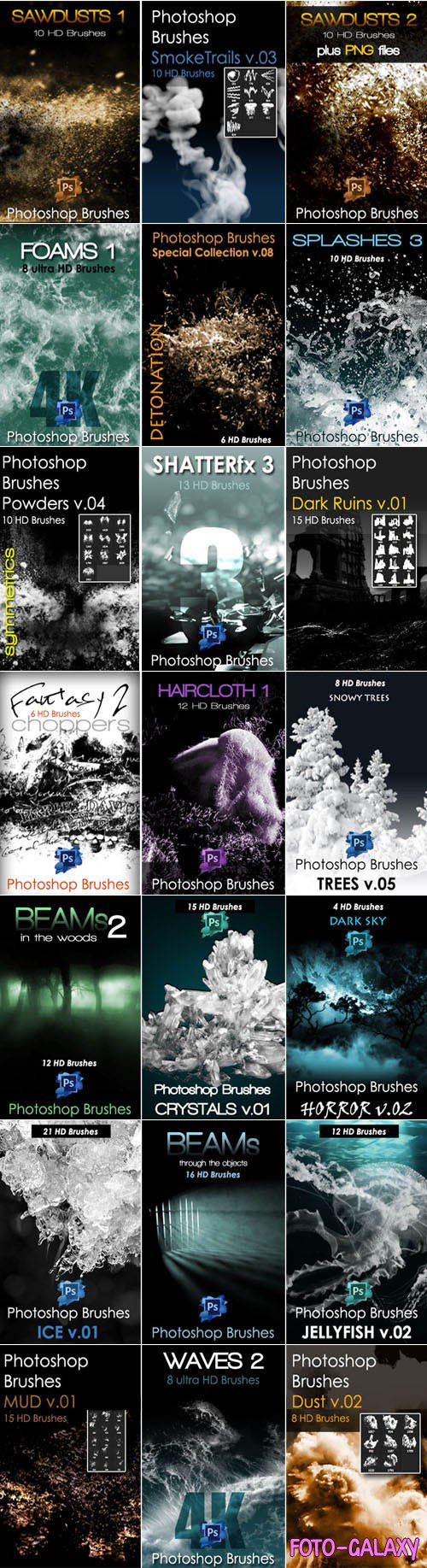 450+ Awesome Photoshop Brushes Collection - Vol.2