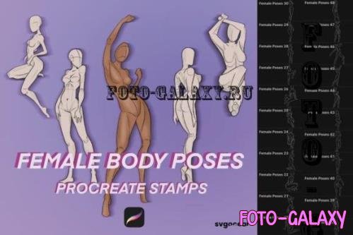 Female Pose Procreate Brushes - 2166706
