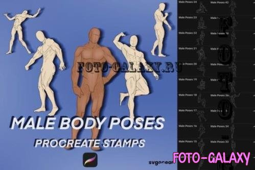Male Pose Procreate Brushes - 2166716