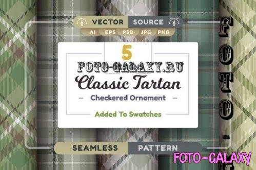 Set 5 Tartan Seamless Patterns - 10200083