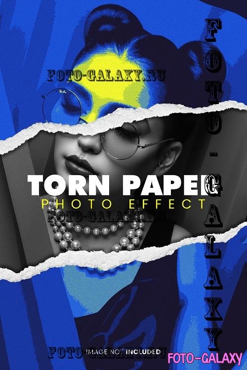 Torn Paper Photo Effect - GU2E6KJ