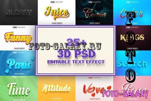 3D Text Effect Style Bundle - 30 Premium Graphics