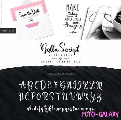 Galla - Elegant Script Font Duo