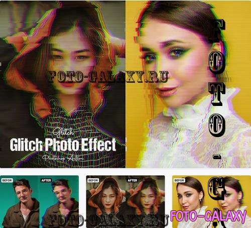 Glitch Effect Photoshop Action - ANL6ZLV