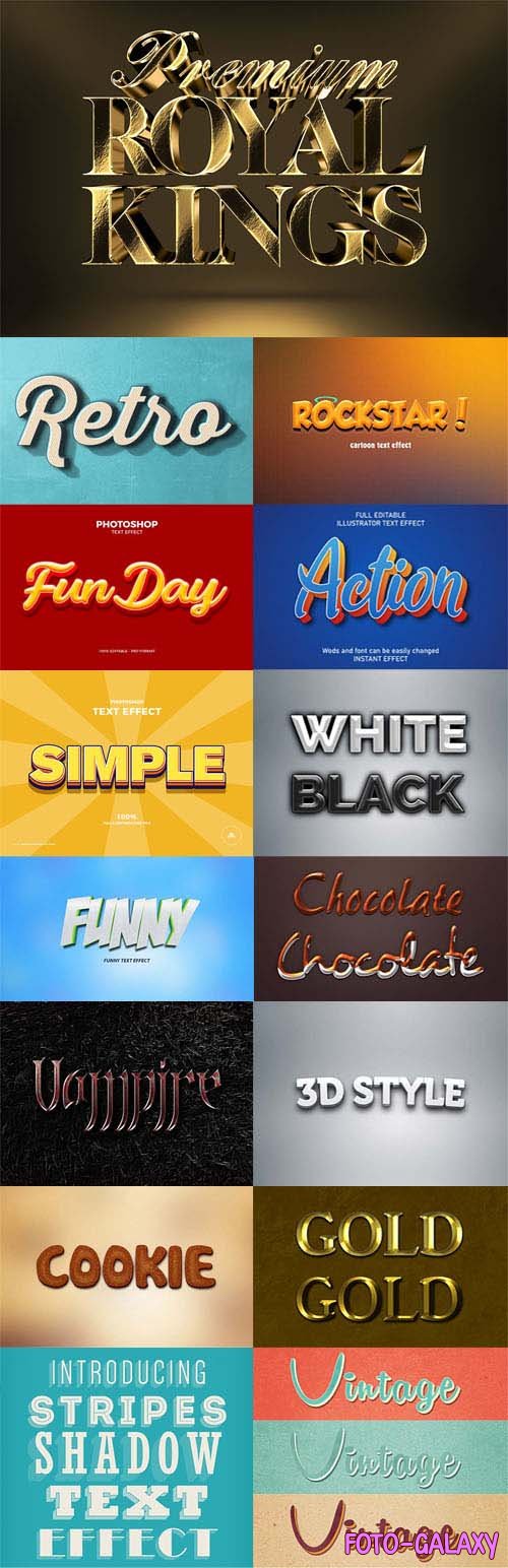 20 Best 3D Text Effects Templates for Photoshop