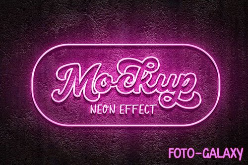 YDM Logo Mockup Neon Effect
