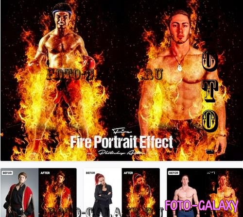 Fire Portrait Effect - 89VH6X8
