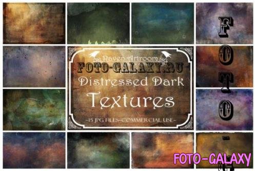 Distressed Dark Textures, Photoshop Textures, Overlays - 2258978