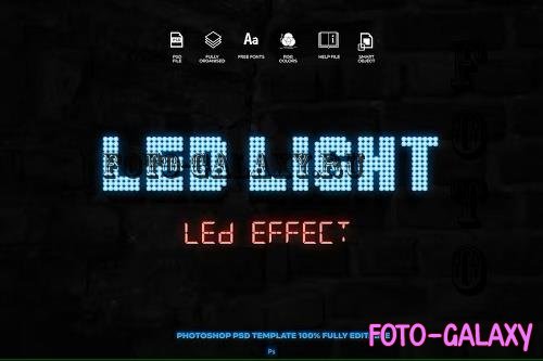 LED Light Text Effect - RHNL6HV