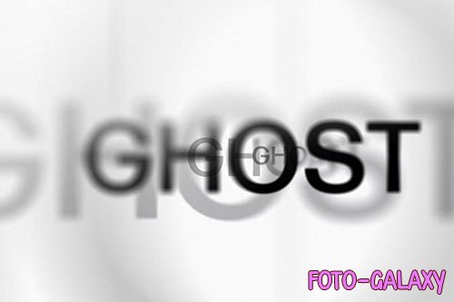 Ghost Lettering Text Effect