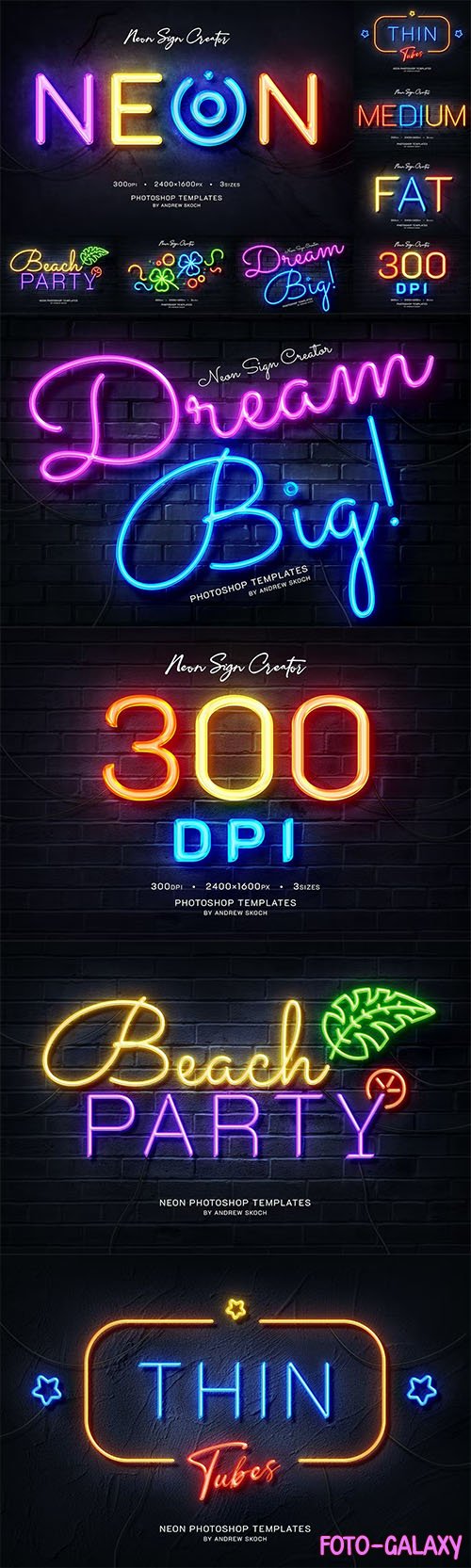Neon Wall Logo Creator PSD