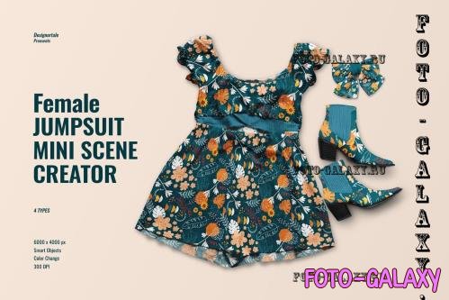 Female Jumpsuit Mini Scene Creator - 10846323