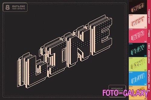 Outline Text Effects