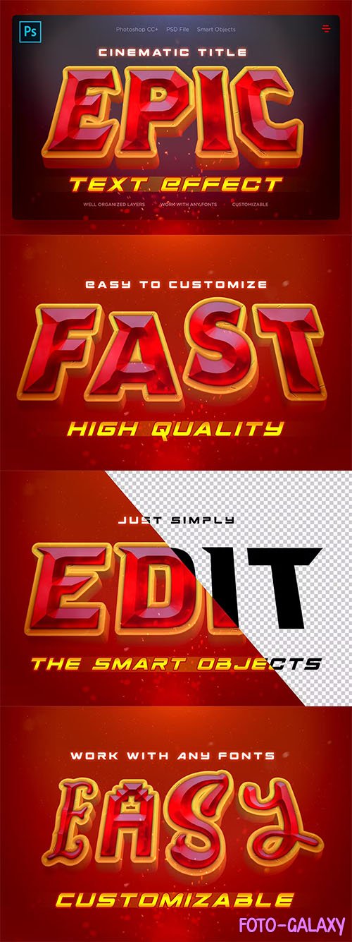 EPIC - Cinematic Text Effects PSD
