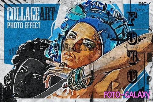 Collage Art PSD Photo Effect - V8G8CZE