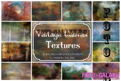 Vintage Canvas Textures, Digital Paper, Overlays, Textures - 2261301