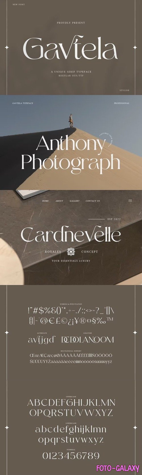 Gavtella - A Unique Serif Typefae