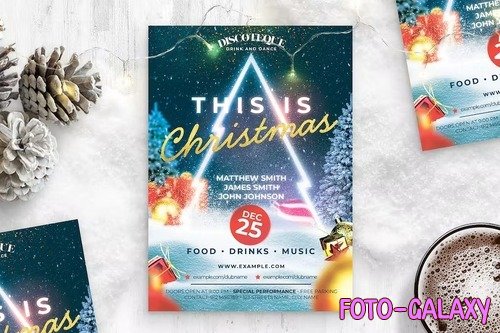 Christmas Party Flyer Template (PSD Format) 