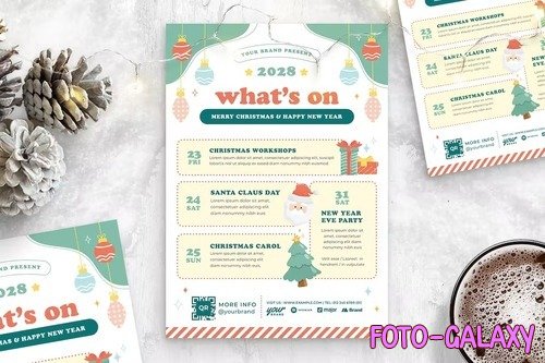 What's On Christmas Flyer Poster Template TW4HR75