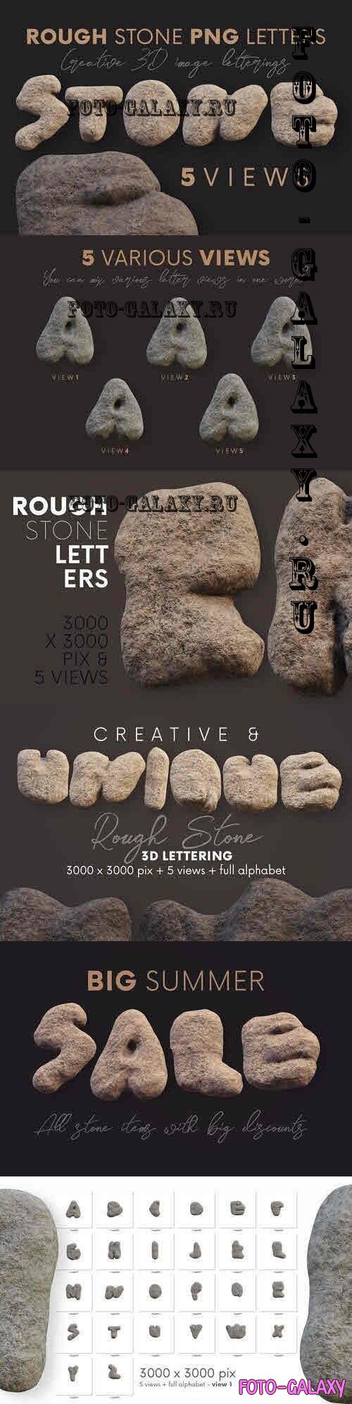 Rough Stone - 3D Lettering - 5287804