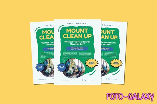 Mount Clean Up Flyer PSD