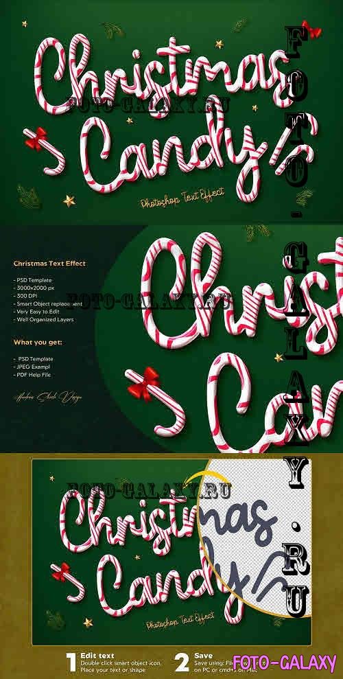 Christmas Candy Text Effect - 10853618