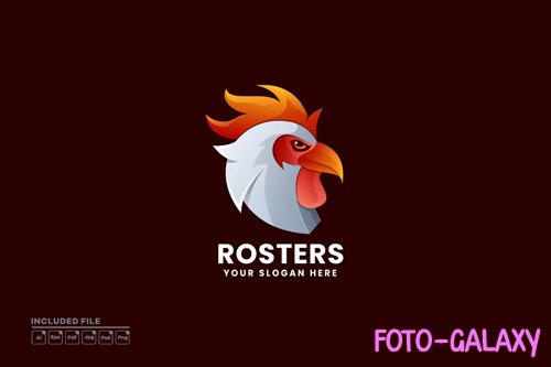 Rooster Logo PSD