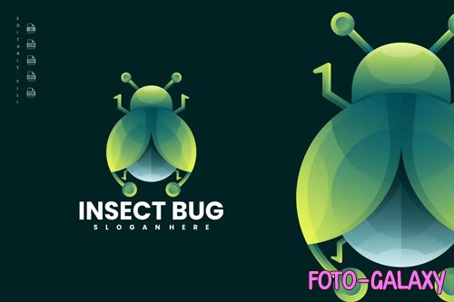 Insect Bug Design Logo PSD