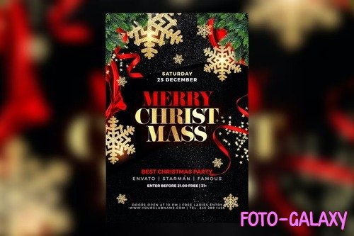 Merry Christmas Flyer 3 PSD
