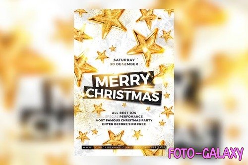 Merry Christmas Flyer 1 PSD