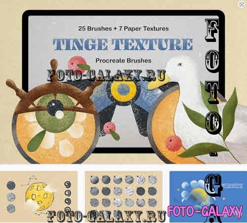 Tinge Texture Procreate Brushes - 8459375