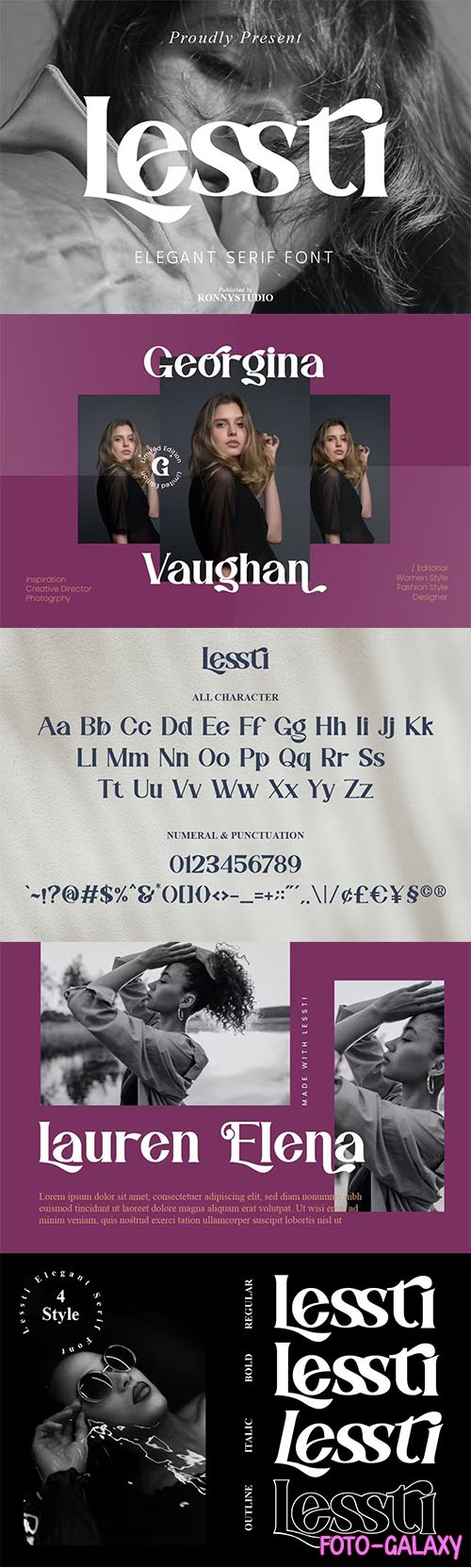 Lessti - Elegant Serif Fonts OTF 