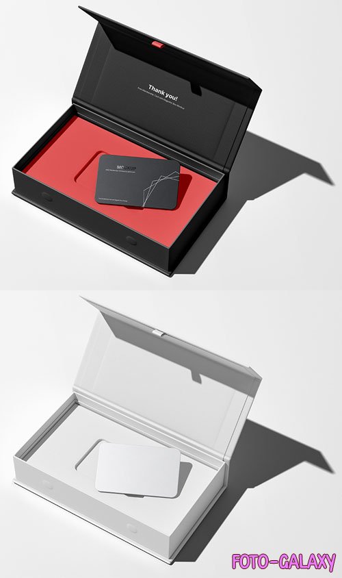 VIP Card in Magnetic Box PSD Mockup Template