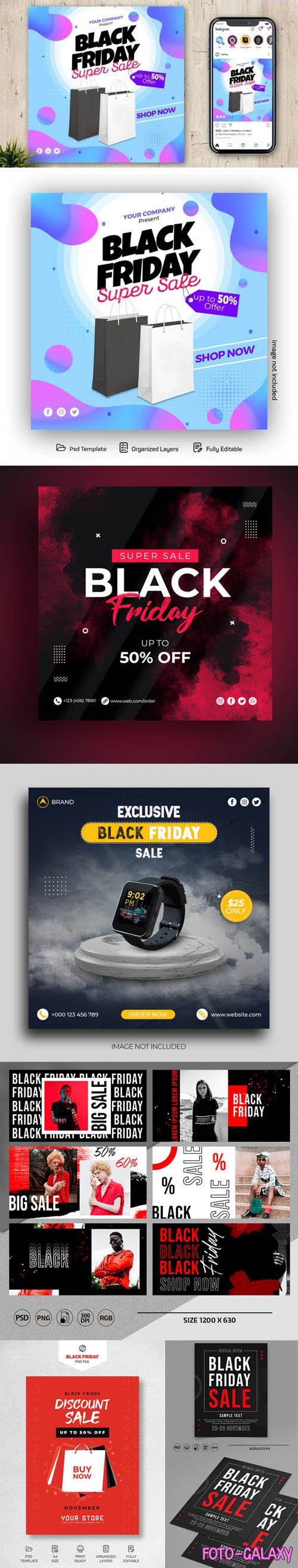 10+ Modern Black Friday Templates Collection