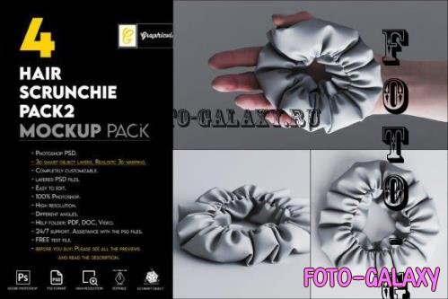 Hair Scrunchie Pack 2 mockup - 7465976
