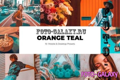10 Orange Teal Lightroom Presets - Mobile & Desktop